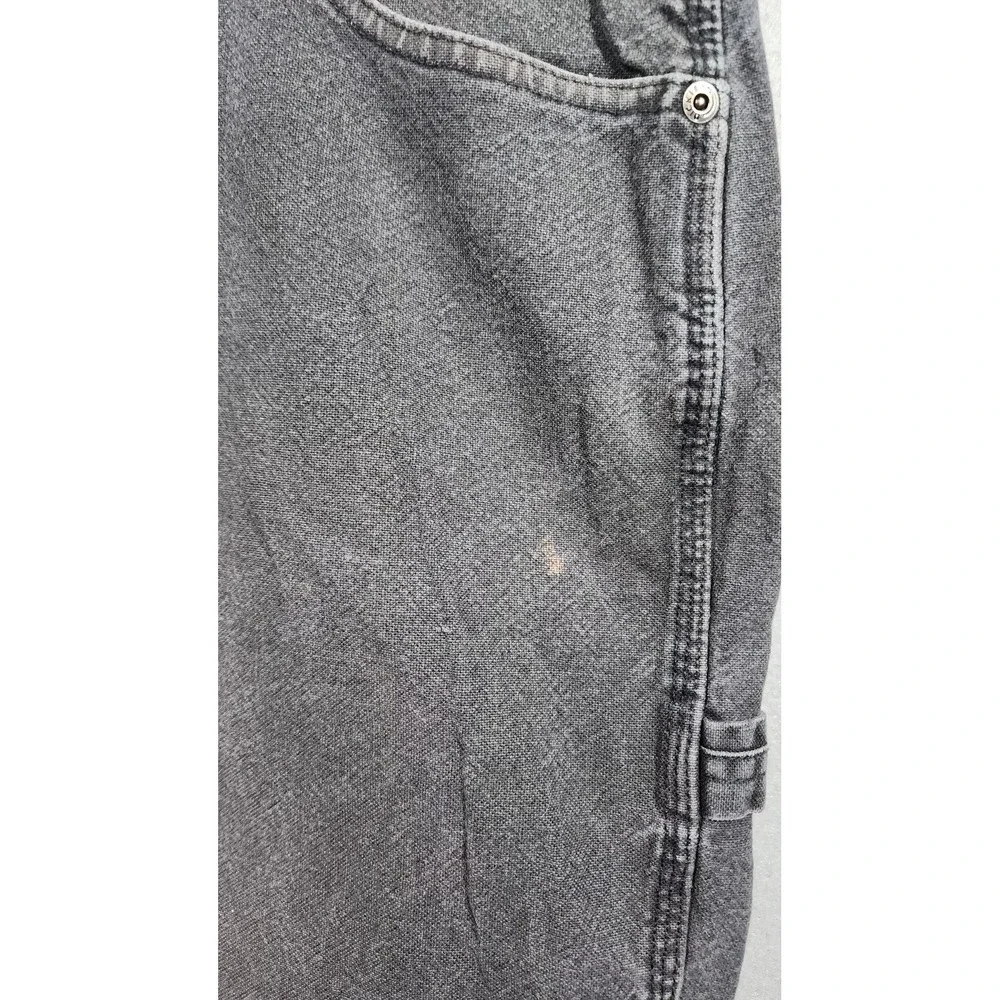 Dickies Jeans Mens 43x28 Black Denim Carpenter Workwear Distressed Grunge Skater